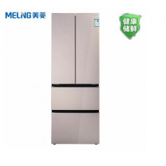 美菱（MeiLing）362升 变频多门冰箱 风冷无霜 对开门玻璃面板 四门家用电冰箱 BCD-362WPB